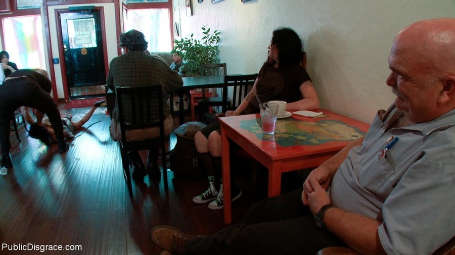An intimate cafe is the setting for a slut  - XXX Dessert - Picture 4