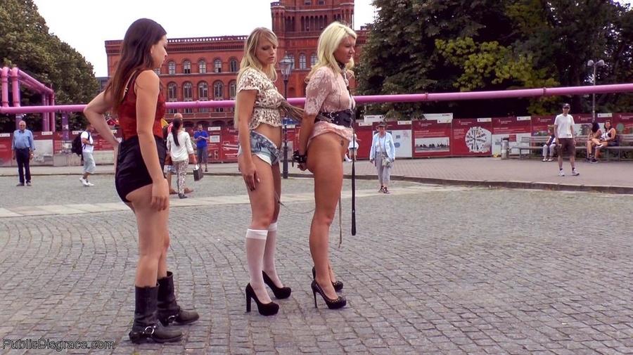 Ladies in lace and black heels are led arou - XXX Dessert - Picture 6