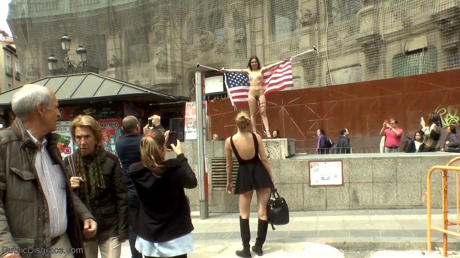 Gal with a hairy cunt disrespects an Americ - XXX Dessert - Picture 11