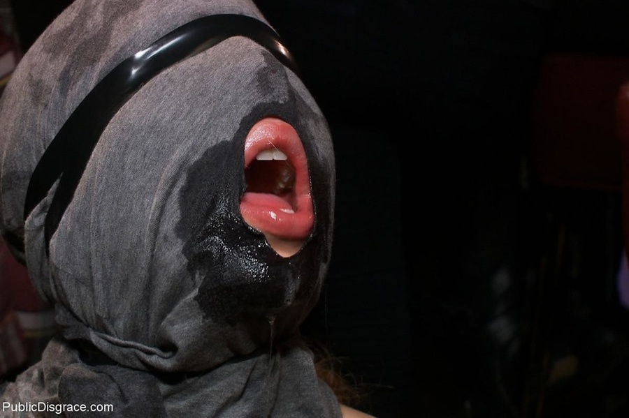 A hood is placed over a small-chested skank - XXX Dessert - Picture 16