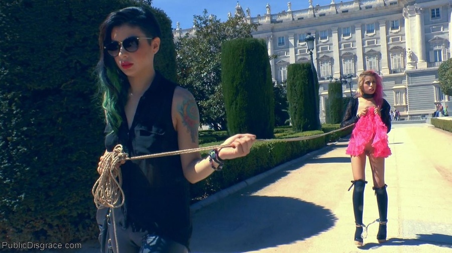 Babe in a sexy black and pink ensemble must - XXX Dessert - Picture 6