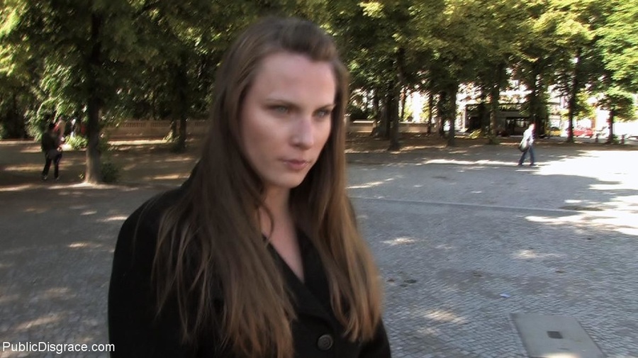 Girl in black heels is naked on public tran - XXX Dessert - Picture 2