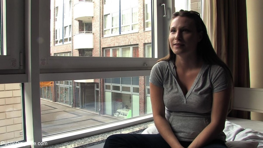 Girl in black heels is naked on public tran - XXX Dessert - Picture 16