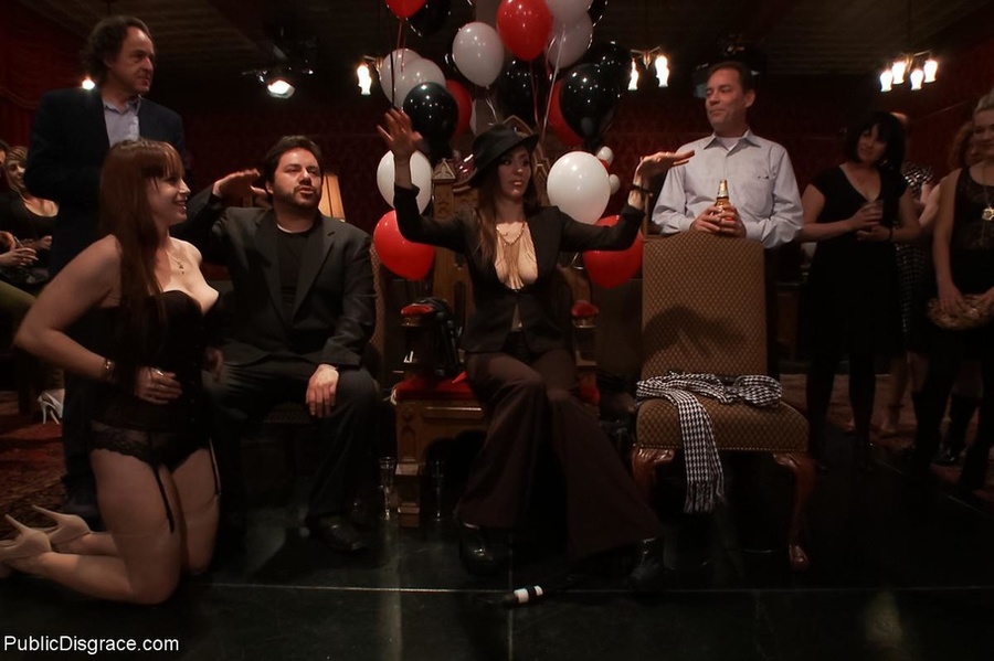 Revelers watch the outrageous treatment end - XXX Dessert - Picture 17