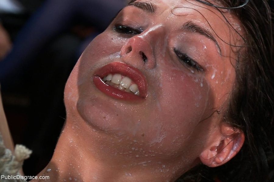 Demure youngster is bound and covered in mi - XXX Dessert - Picture 13