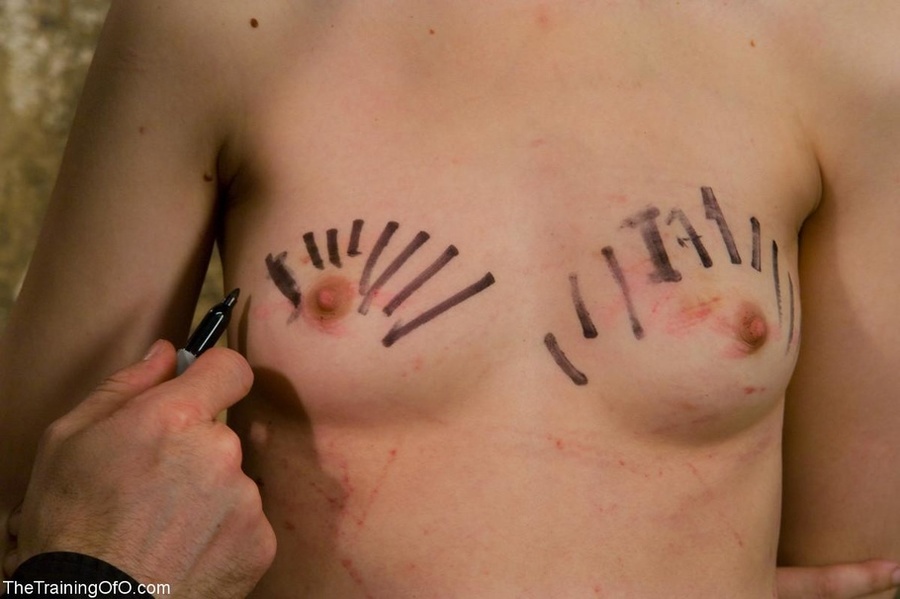 Tally marks are drawn on a tart’s tits as s - XXX Dessert - Picture 15