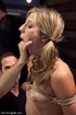 Hot, young blonde with her hair in pigtails is a slave in so many ways,