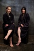 Suspended sluts are caned during this highly erotic and painful BDSM session.