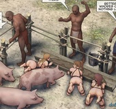 These nasty bitches live now with the pigs of the tribe. Island Adventure