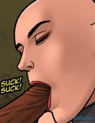 Horny boss gets sucked off by a mean bald slut. Bad Lieutenant 3: Unlawful