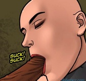 Horny boss gets sucked off by a mean bald slut. Bad Lieutenant 3: Unlawful