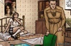 Sweet schoolgirl gets caught by her mom while she masturbates. In the