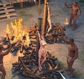 These white sluts are ready to get sacrificed by these horny savages.