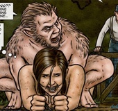 Pregnant brunette slut gets rammed from behind by a wolfman. Breeders: