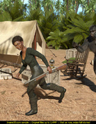 Horny gorilla fucks a super hot ebony army girl so hard