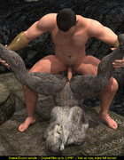 Female werefolf is ready to get rammed by a horny dude