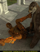 Horny werewolf is ready to fuck his wild bitch