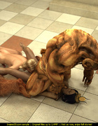 Blonde hermaphrodite and a beast sharing a Egyptian slut