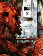 Horny red monsters fucking a sweet blonde teen