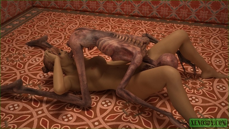 Living skeleton is ready to fuck this sweet gal - Picture 4