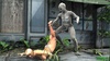 Blonde gal with big boobs gets rammed by an alien