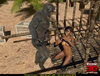 Short haired ebony model gets rammed by a nasty gorilla
