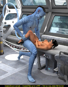 Beautiful scientist gal gets rammed by her blue stud