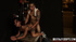 Latino thug fucks a brunette young slut in bondage