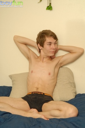 Young skinny twink offers up his smooth, tight asshole for a deep fucking - XXXonXXX - Pic 6