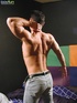 Smoldering muscular stud with perfect ass strokes his big hard dick