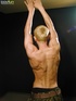 Rock hard military stud blows his load onto his ripped sexy abs