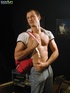 This gay looks so hot in his pants and white underwear and poses his great