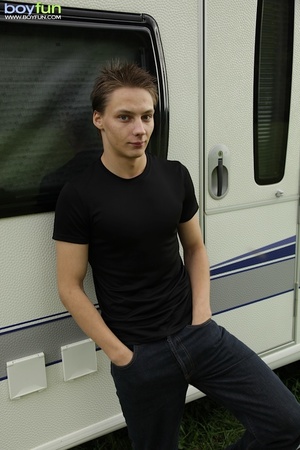 For this fit rascal there is nothing better than posing outside his camper - XXXonXXX - Pic 1