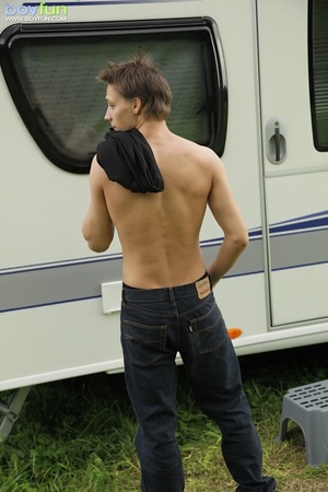For this fit rascal there is nothing better than posing outside his camper - XXXonXXX - Pic 5