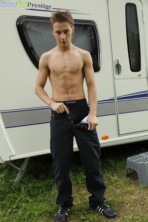 For this fit rascal there is nothing better than posing outside his camper - Picture 6