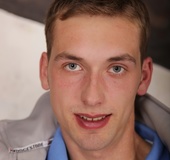 He got a butt of gel and now fucks it hard and licks his cum