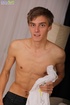 Skinny twink wears nice yellow boxers and shows his flat ass