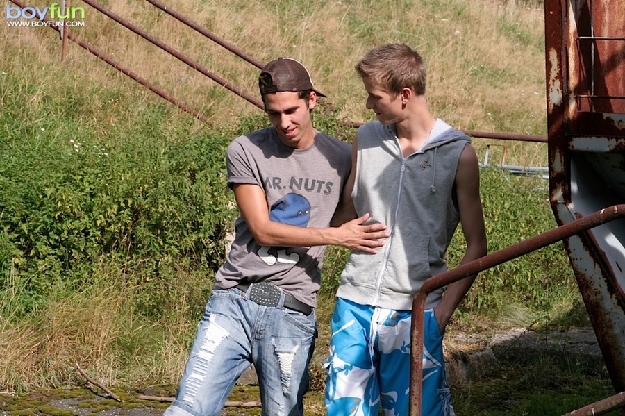 Horny gay couple give amazing blowjob show outdoors and fuck ass hard - XXXonXXX - Pic 1