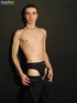He worked out his hard abs only to fill it with his own cum
