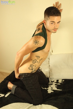 Watch his hot tattoos when you fuck him doggy style and get a great BJ - XXXonXXX - Pic 3