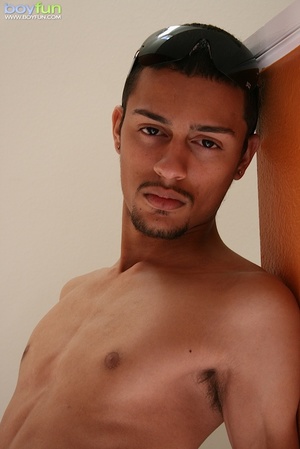 Enjoy how this Latin lover shows off his tan body and gives pleasure to him - XXXonXXX - Pic 8