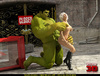 Super hot blondie is ready for nasty ramming in the street