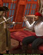 Blonde whore gets rammed by a pirate and his sidekick