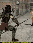 Brunette and a blonde enjoying in big alien meat pole