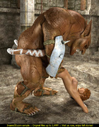 Short haired redhead gets nailed hard in the dungeon