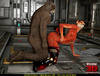 Foxy bitch enjoys in enormous bear's meat pole