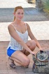 slender blonde angel fingering