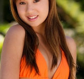 Perfect hottie leans over the couch with her tits out, wanting more