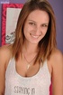 cute brunette gray shirt