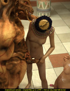 Beautiful Egyptian lady gets rammed by her servants